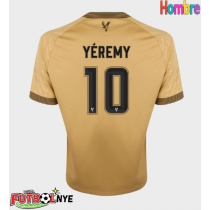 Camiseta Crystal Palace Yeremy Pino #10 Visitante Equipación 2025-26 manga corta